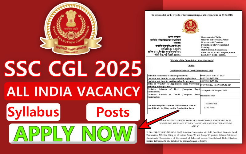 SSC CGL Notification 2025